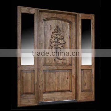 Luxury house raised panel wood door