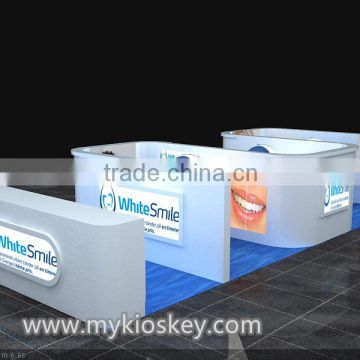 customized mall teeth whitening kiosk design with egg chair for sale