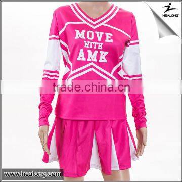 Girl's V-neck cheerleader uniforme for Colleage event