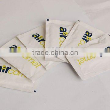 Travel package wet wipes