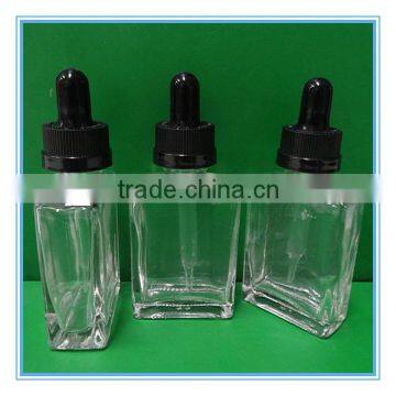 Alibaba e cig liquid 15ml 30ml square black frosted glass dropper bottle/flat glass bottle/black UV glass gel polish bottle