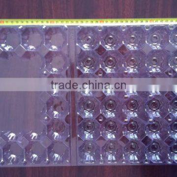 best quality transparent plastic packing tray for chicken eggs