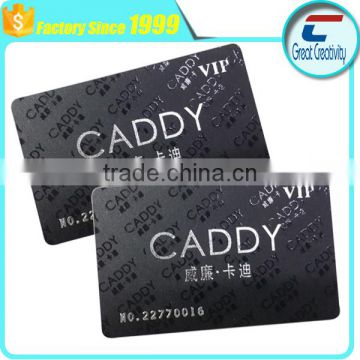 Spot UV Gold/ Silver Hot Stamping Printing Plastic Business PVC Card