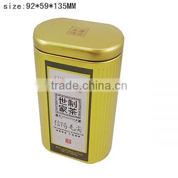 Factory manufacture oval tea tin box