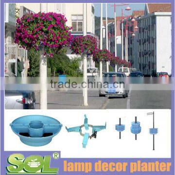 vertical garden tray lamp planter plastic flower plant pot