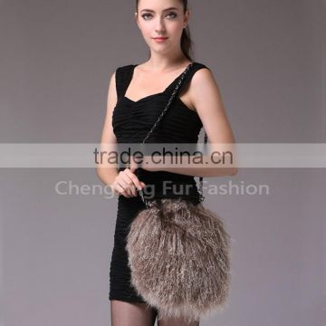CX-H-09 Genuine Mongolian Lamb Fur Fashion Handbags Bags Handbags Fashion