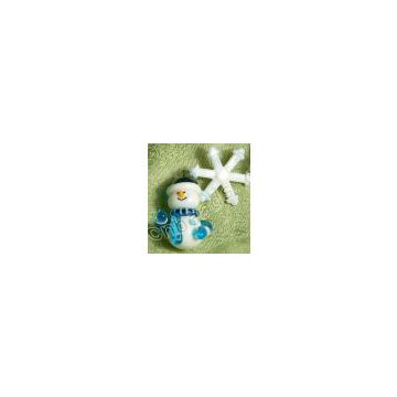 lampwork snowman Christmas glass charms wholesale from China beads factory