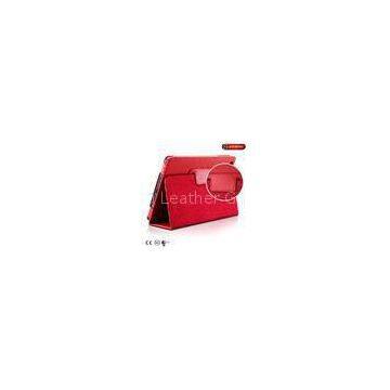 Premium red iPad Mini Leather Covers ultra thin for iPad 2 / 3 / 4 / air