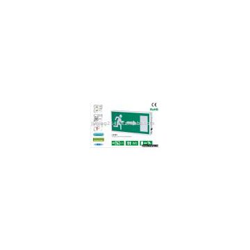2x8W Fluorescent Tubes Rechargeable Emergency Exit Signs light-LE291: dual tubes, energy saving, Signs can be customer design