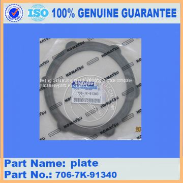 PC300-7 plate 706-7K-91340 engine part with soild package