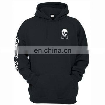 Cool skull black sweater hoodies knitted fabric , 2016 Special winter cotton coat hoodie