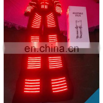 DJ light performance led robot costume,luminous clothing led robot suit