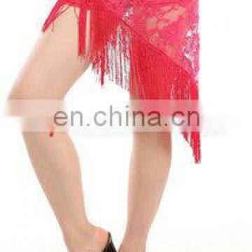 High lace tassel belly dance hip scarf belt for women Y-2037#