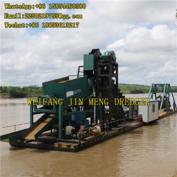 Gold Mining Dredger Easy Operate 100m³/h , 150m³/h