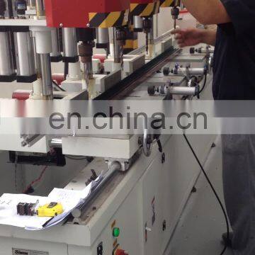 Four Spindles Multiple heads drilling machine of aluminum windows