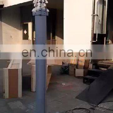 10m to 15m electric motorized telescopic mast for high photography system