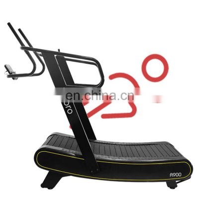 energy saving gym exercise equipment  self-powered running machine eco-friendly curved treadmill gym training set for HIIT
