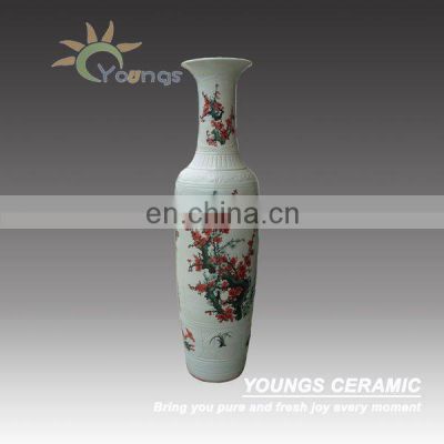 Plum Blossom Large Ceramic Porcelain Vase 71''H/80''H/88''H
