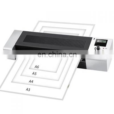 A3 Size office Laminator Hot &Cold Pouch Laminating machine with 320mm portable office thermal laminator