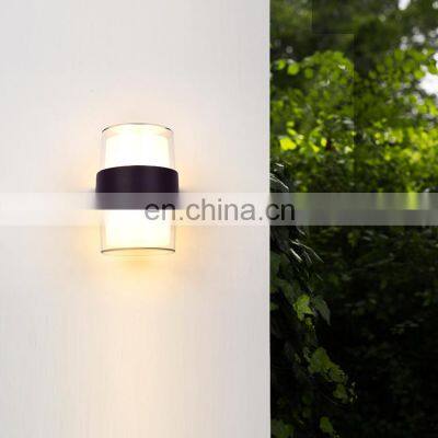 HUAYI Good Price Waterproof IP54 Decoration Aluminum Acrylic Outdoor Garden LED Sconce Wall Lamp