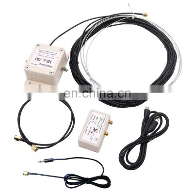 MLA-30+ 100KHz-30MHz Active Loop Shortwave Antenna with 1.2M S-MA to 3.5mm Universal Adapter Cable
