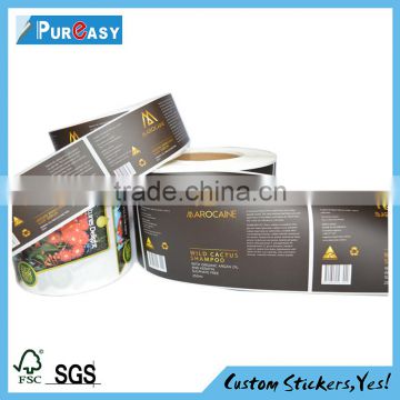 Professional custom product sticker labeling label printing