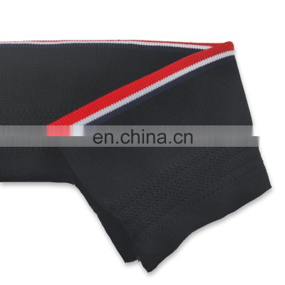 Factory Price 1x1 300gsm rib faa as ribbed leather cuffs fabric polyester spandex flat rib knit fabric