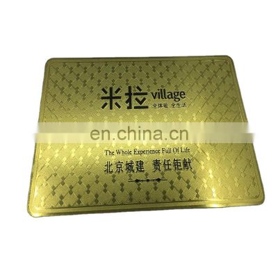 Custom Cheap Gold Engraved Cut Stainless Steel Metal Business Cards