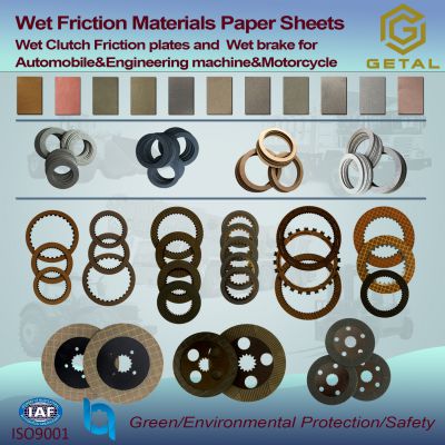 Wet friction materials paper for Automobile&Engineering machine&Motorcycle transmission clutch and brake