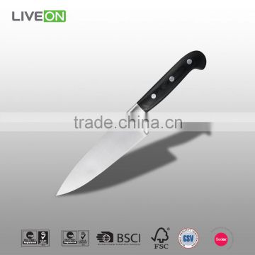 Stainless steel 6 Inch Kitchen Chef Knife With 3 Rivets In handle