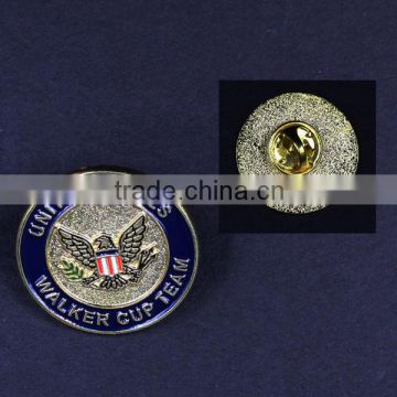 metal badges,,iron,soft enamel, gold plated,1 inch*1.5mm