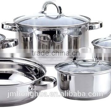 9 PCS stainless steel first cookware set