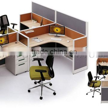 Modern Sex Furniture Office Partition Workstation Desk for 4 Person(SZ-WS267)