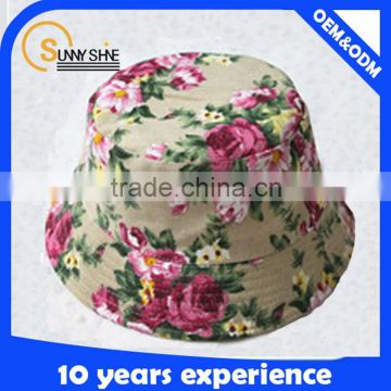 Sunny Shine cotton flower bucket hat wholesale