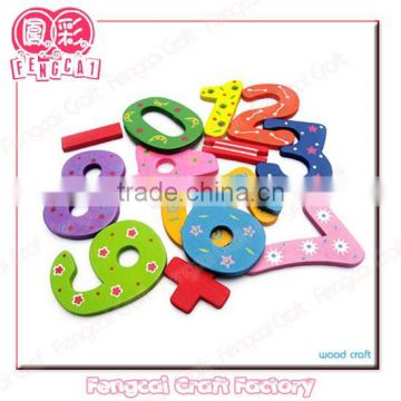 Wooden colorful alphabet Letter for educational toy (Wood craft in laser )