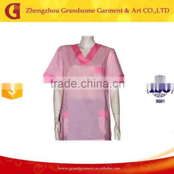 Wholesale Nurse Uniform, Nurse Dress Scrubs, Pink Sanitary shirt made in China