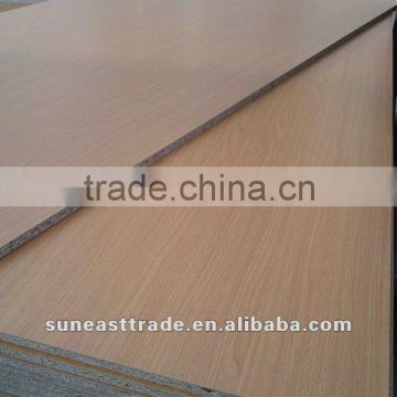 yellow beech melamine paper laminated particle board/flakeboard/chipboard