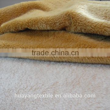 Hot sale plain velboa minky fabric