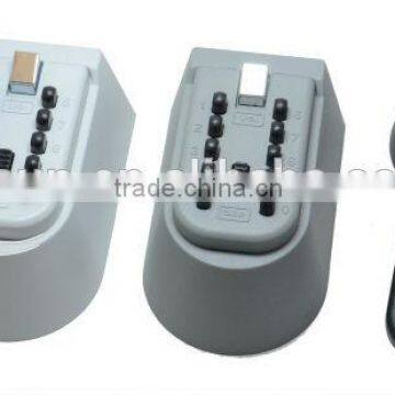 KeySafe Original 5-Key Permanent, Pushbutton, Titanium Gray