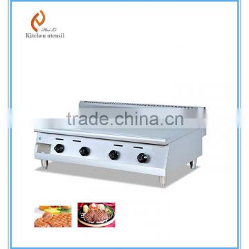 Counter top flat gas chicken roast griddle