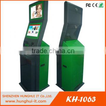 dual screen touch screen coin exchange kiosk machine