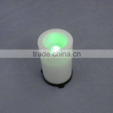 Dongguan colorful flashing home decoration draining water plastic led votive candle