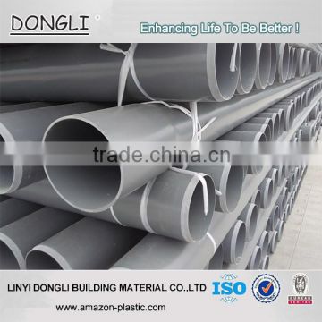 Factory price white grey PVC water flow tube SDR33 u-pvc pipe