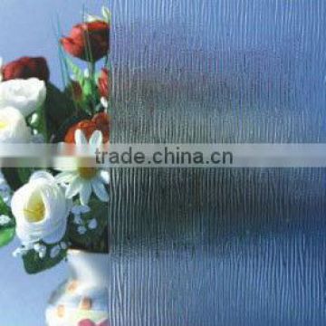 3mm clear patterned grain glass