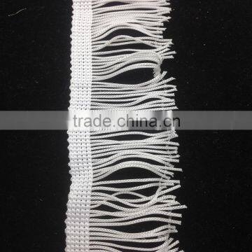 lampshade accessories white chainette polyester fringe trim