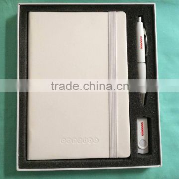 Pen and notebook with USB function for business gift