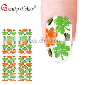 Newest Clover Flower Design 3D Nail Sticker