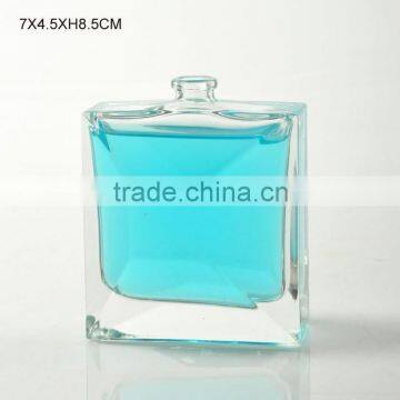 Square high quality glass bottle for perfume