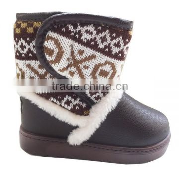 2015 children new design wedge warm beautiful snow boots