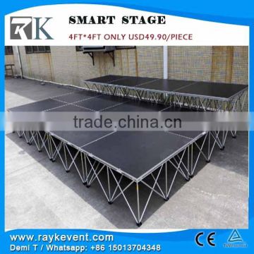 Professional portable folding stage stairs event stage sound system for stage perfomance